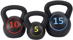 BalanceFrom Wide Grip 3-Piece Kettlebell